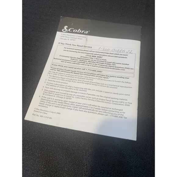 Cobra FRS 110 MicroTalk 2 Way Radio 14 Channels Walkie Talkie Tested - Picture 8 of 8